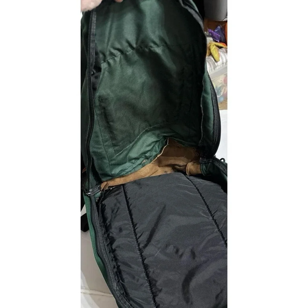 Jansport Green Suede Bottom Backpack (18.5 inch) AS IS